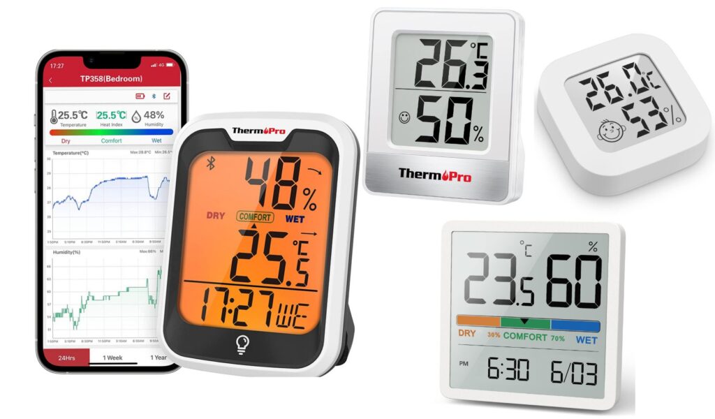 Acheter WiFi intelligent température capteur d'humidité compteur hygromètre  thermomètre moniteur
