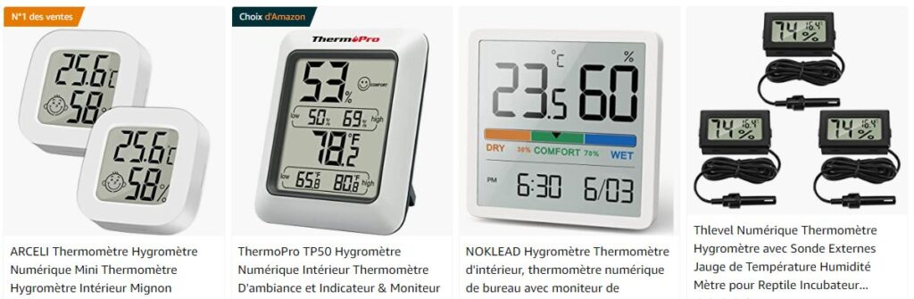 ThermoPro TP49-3 Petit Hygromètre Numérique Thermomètre Intérieur
